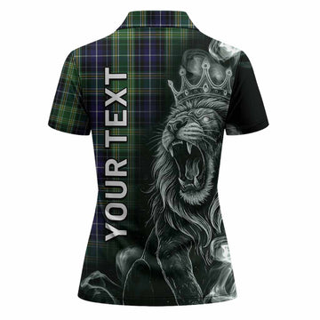 McKellar Tartan Women Polo Shirt Roaring Lion Heritage
