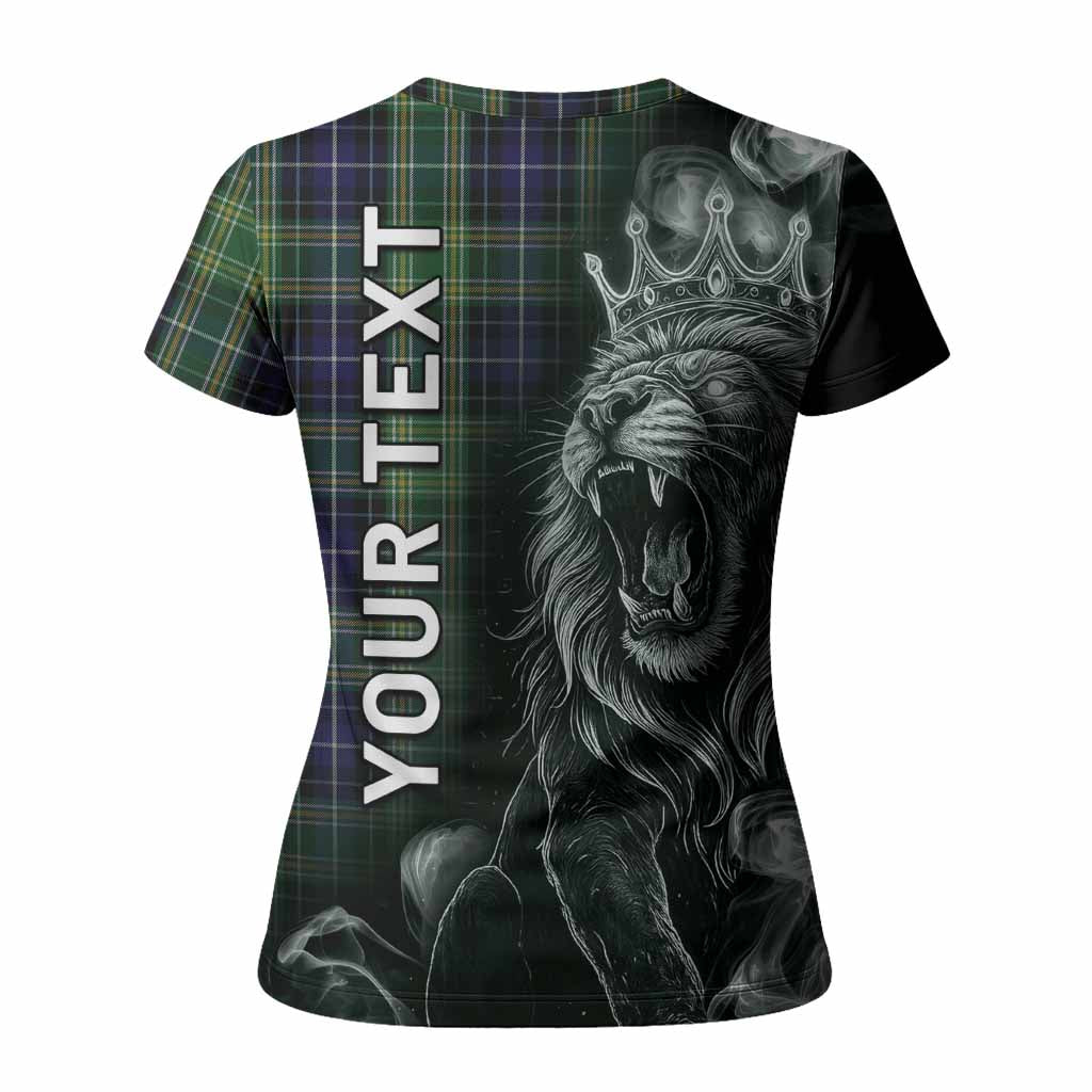 McKellar Tartan Women T shirt Roaring Lion Heritage