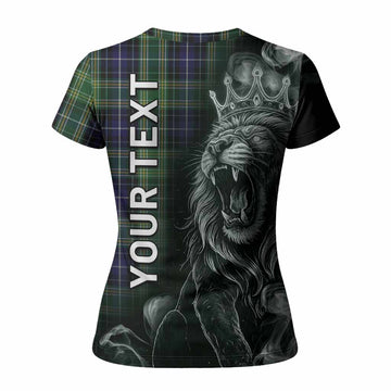 McKellar Tartan Women T shirt Roaring Lion Heritage