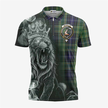 McKellar Tartan Zipper Polo Shirt Roaring Lion Heritage