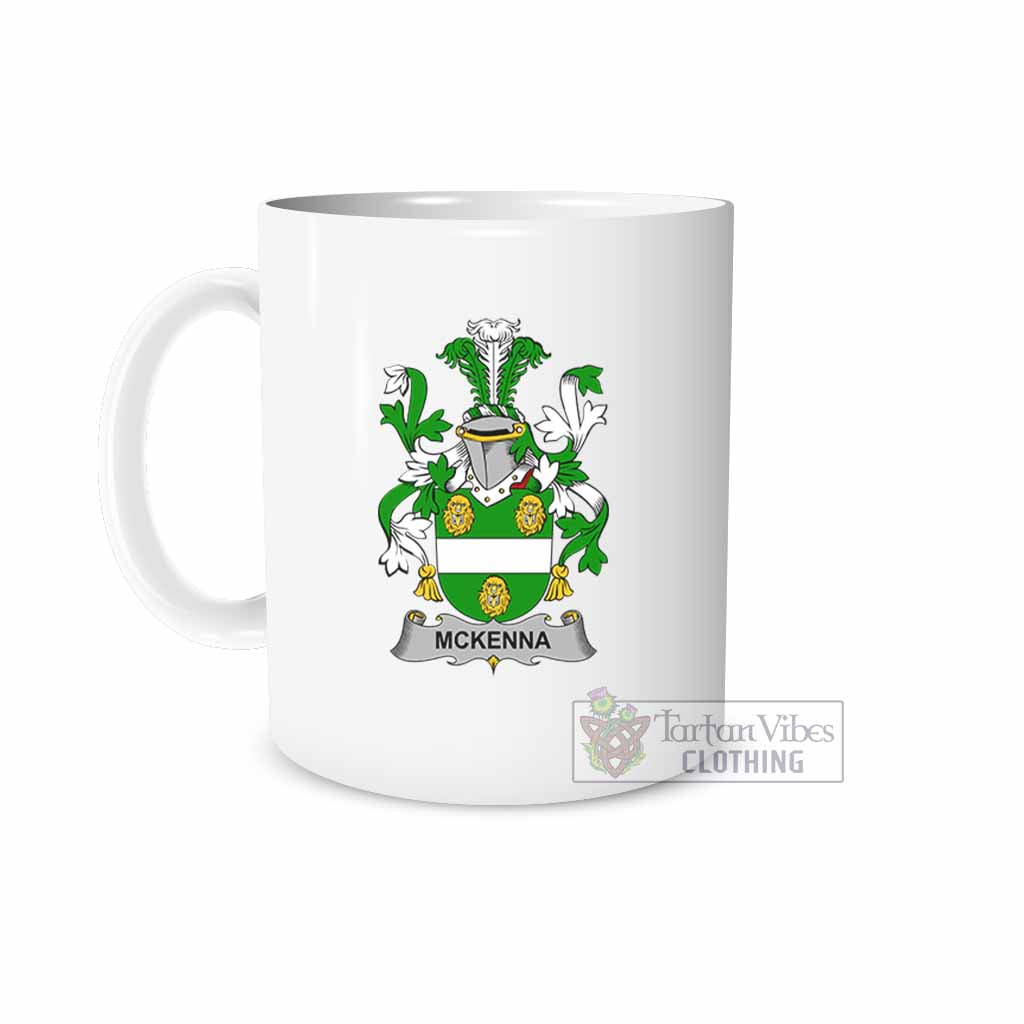Tartan Vibes Clothing McKenna Irish Clan Coat of Arms Ceramic Mug