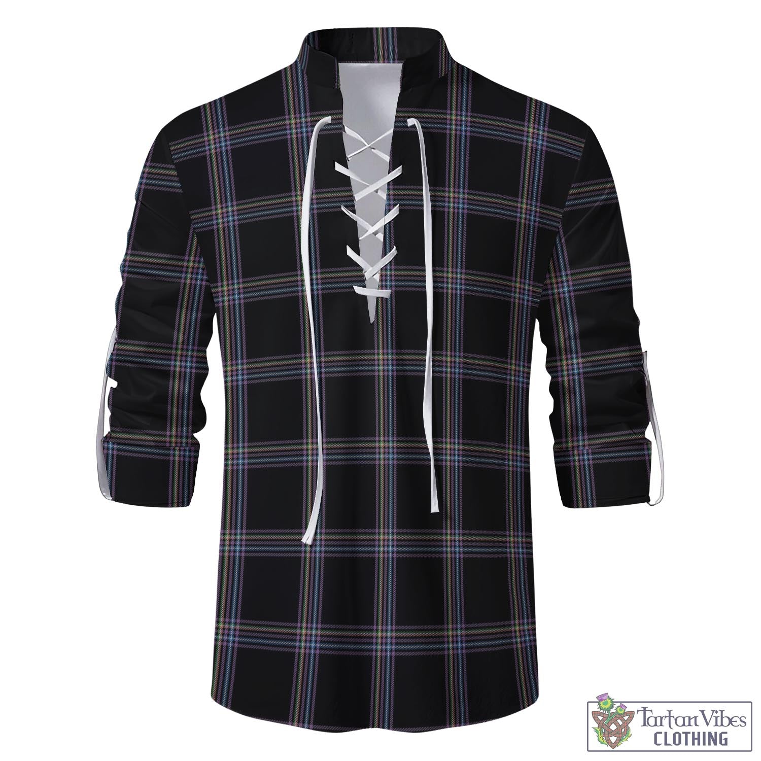 Tartan Vibes Clothing McKenna Tartan Men's Scottish Traditional Jacobite Ghillie Kilt Shirt