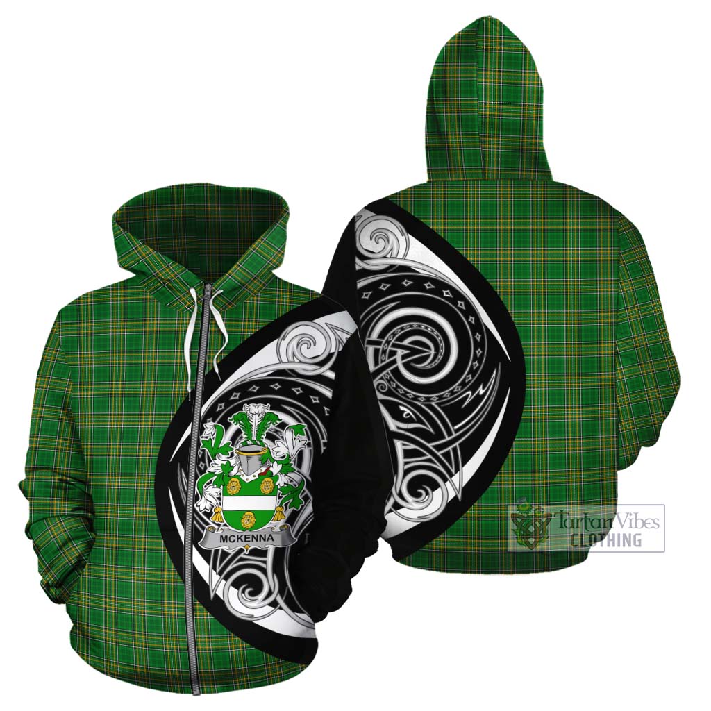 McKenna Irish Clan Cotton Hoodie Celtic Circle Style Zip Hoodie - Tartan Vibes Clothing