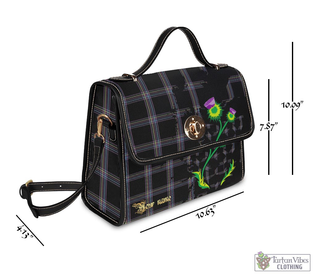 Tartan Vibes Clothing McKenna Tartan Waterproof Canvas Bag with Scotland Map and Thistle Celtic Accents