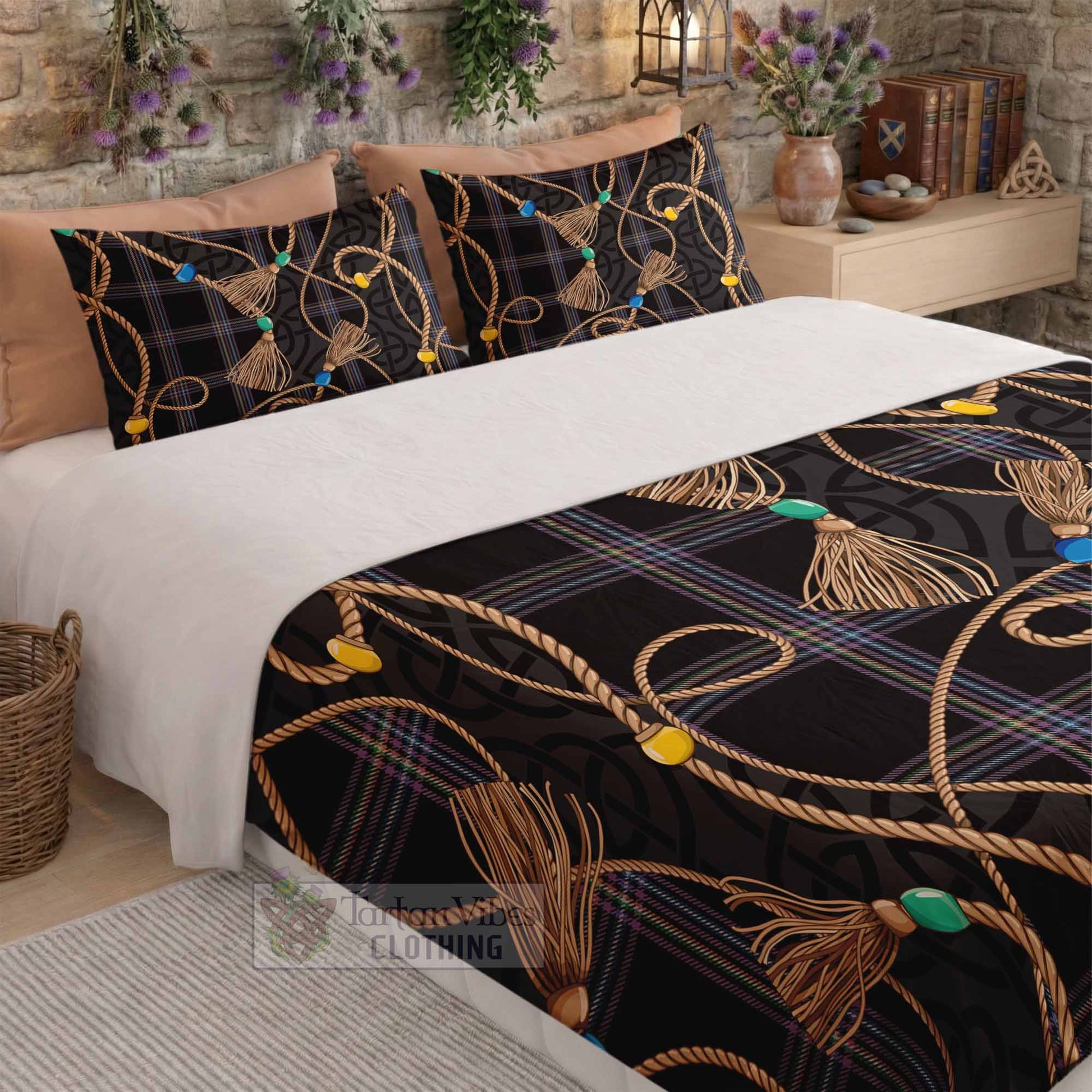 McKenna Scottish Tartan Twisted Ropes Stylized Bedding Set - Tartan Vibes Clothing