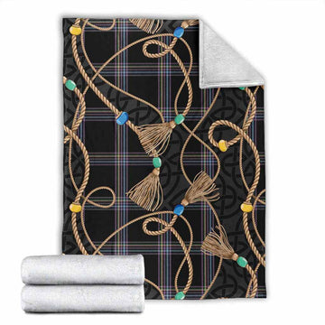 McKenna Scottish Tartan Twisted Ropes Stylized Blanket X-Large 59 x 79 inches 150 x 200 cm - Tartan Vibes Clothing