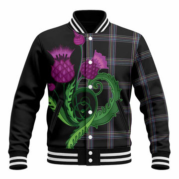 McKenna Tartan Baseball Jacket Traditional Scottish Thistle