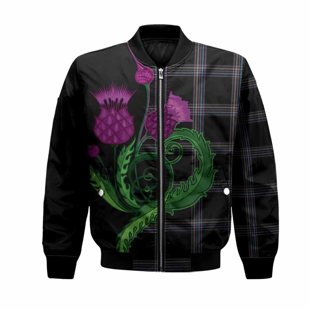 McKenna Tartan Bomber Jacket Traditional Scottish Thistle