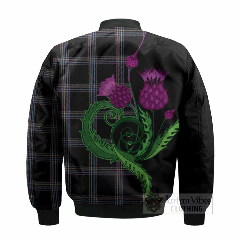 McKenna Tartan Bomber Jacket Traditional Scottish Thistle