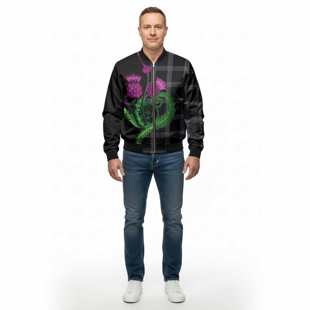 McKenna Tartan Bomber Jacket Traditional Scottish Thistle