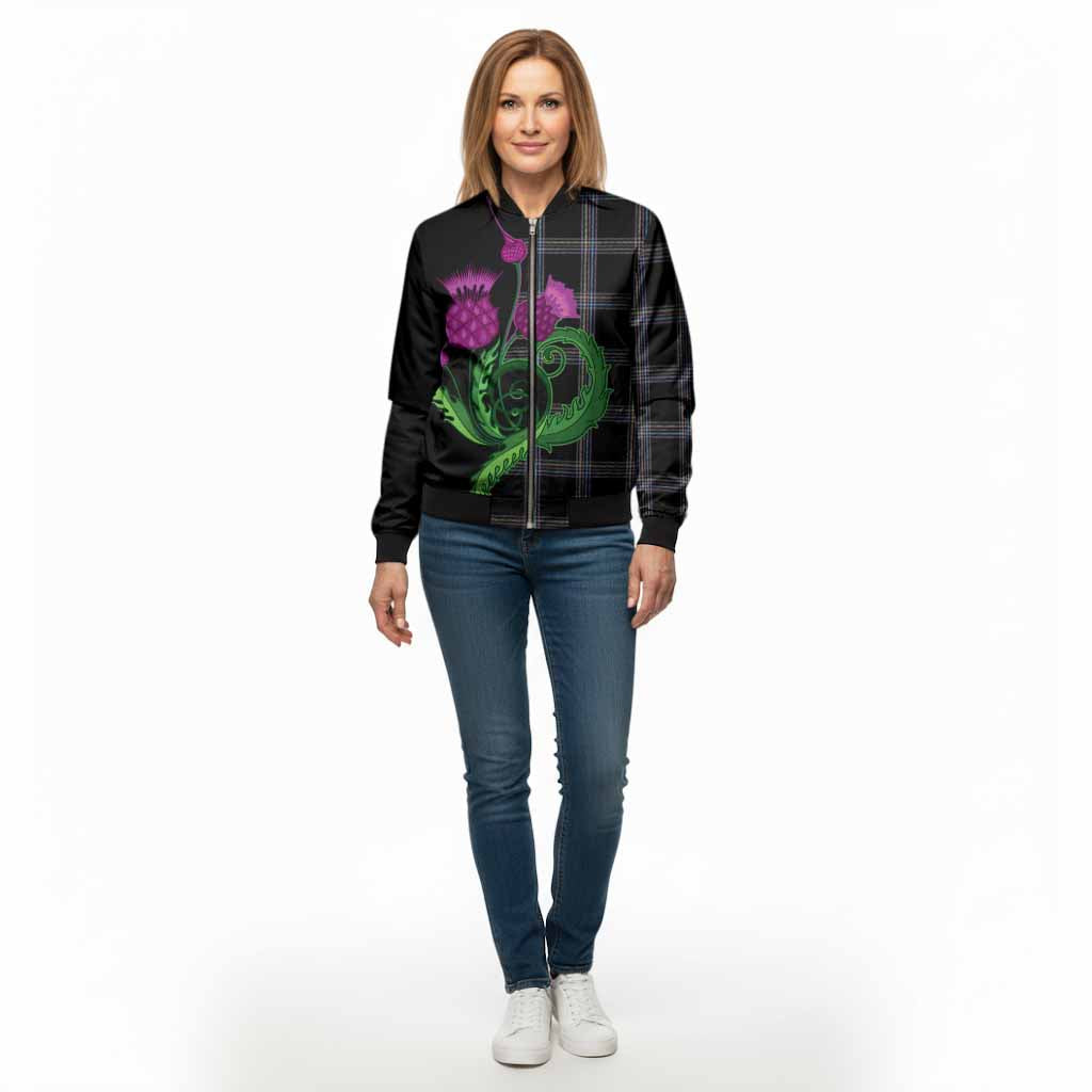McKenna Tartan Bomber Jacket Traditional Scottish Thistle