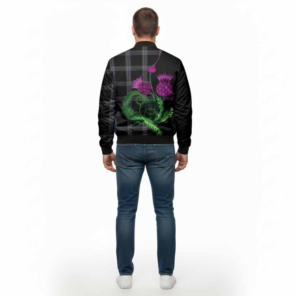McKenna Tartan Bomber Jacket Traditional Scottish Thistle