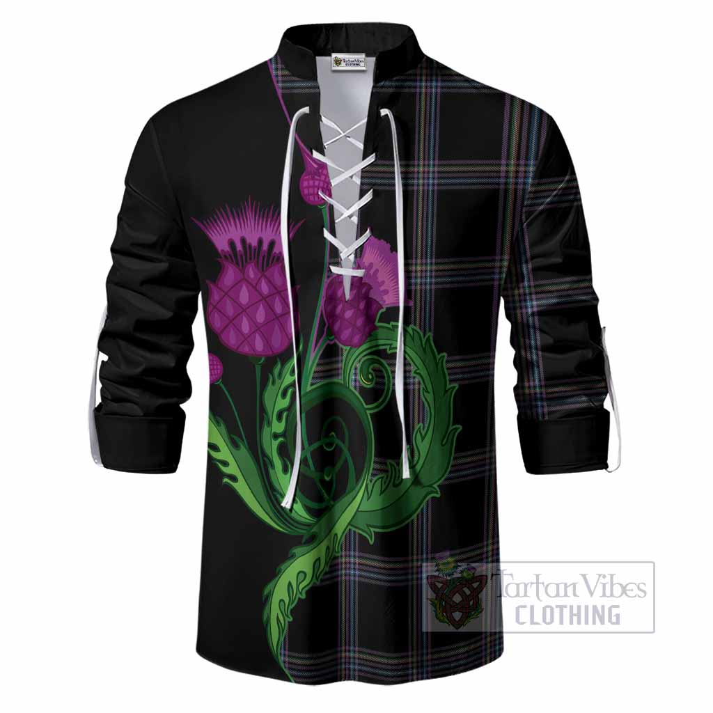 McKenna Tartan Ghillie Shirt Traditional Scottish Thistle