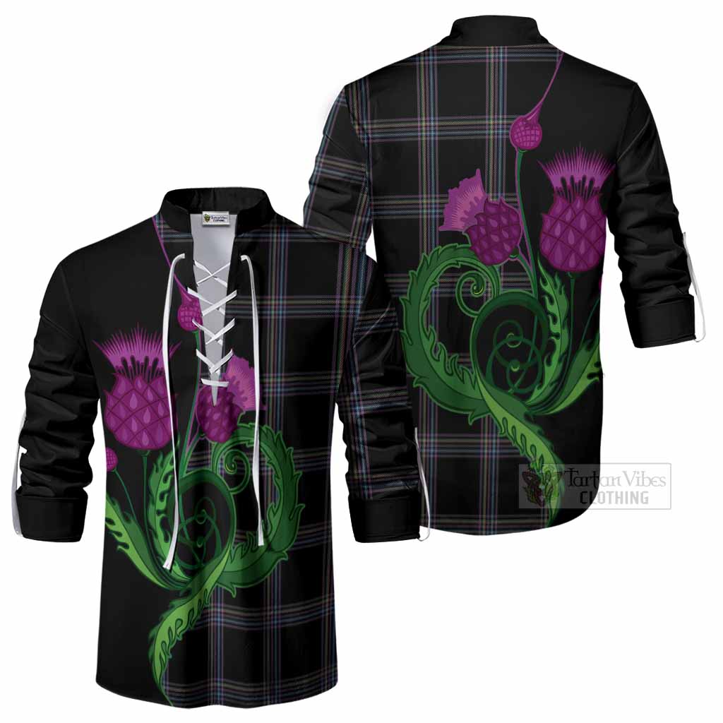 McKenna Tartan Ghillie Shirt Traditional Scottish Thistle