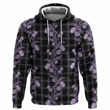 McKenna Tartan Hoodie Seamless Scottish Thistle Flowers