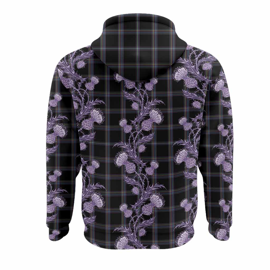 McKenna Tartan Hoodie Seamless Scottish Thistle Flowers