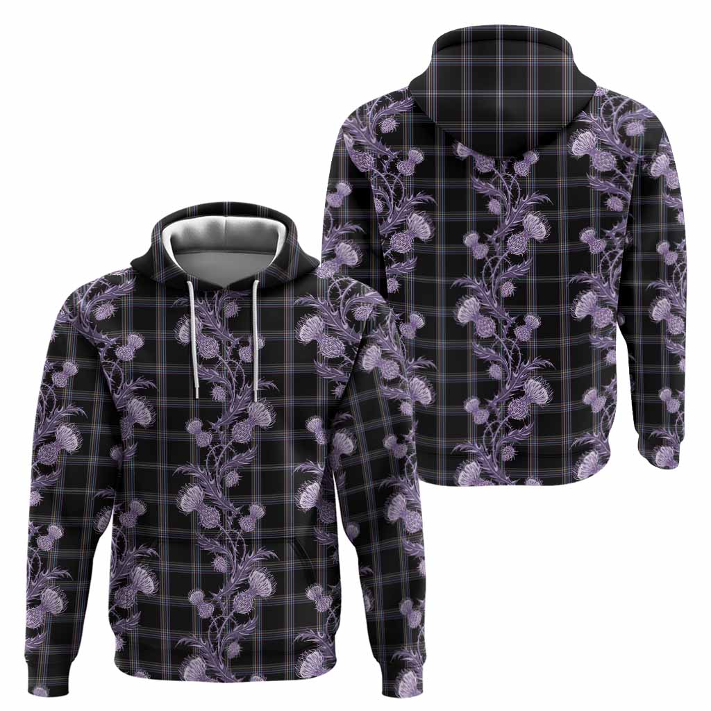 McKenna Tartan Hoodie Seamless Scottish Thistle Flowers