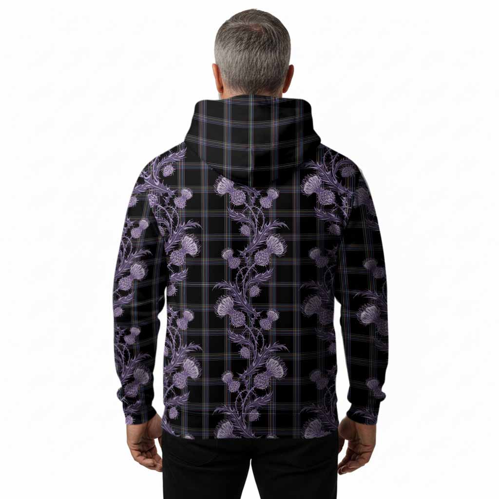 McKenna Tartan Hoodie Seamless Scottish Thistle Flowers