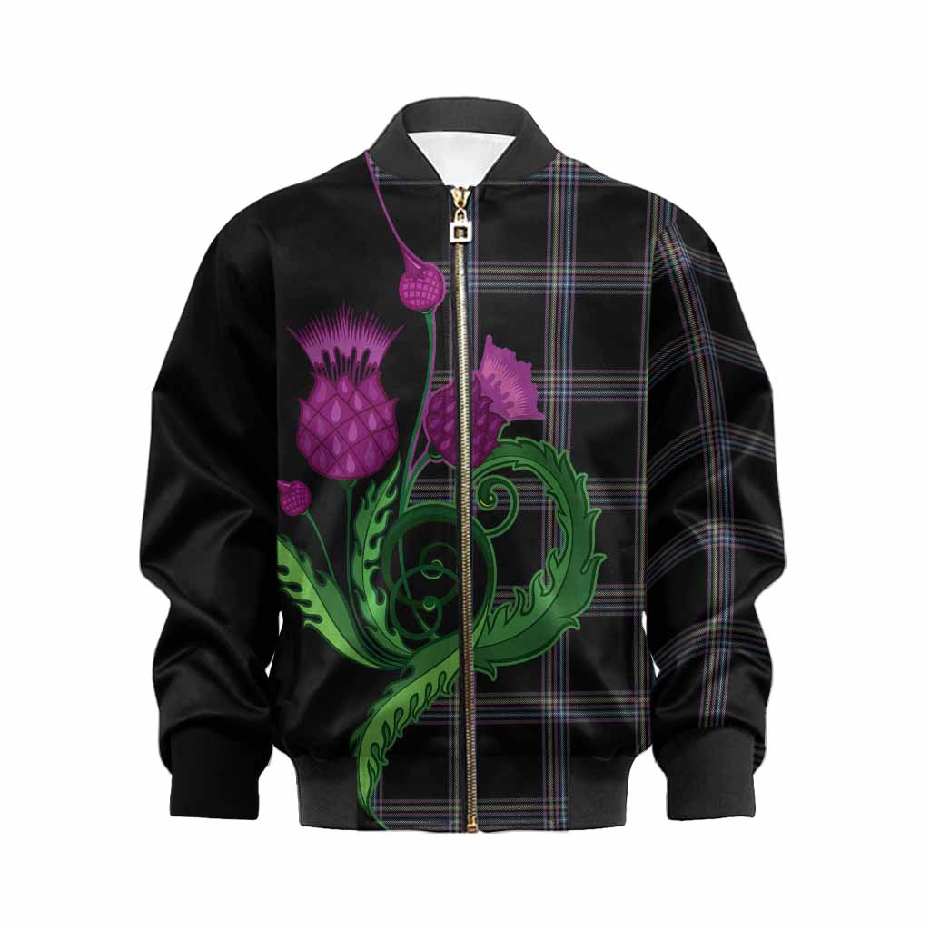 McKenna Tartan Kid Bomber Jacket Traditional Scottish Thistle