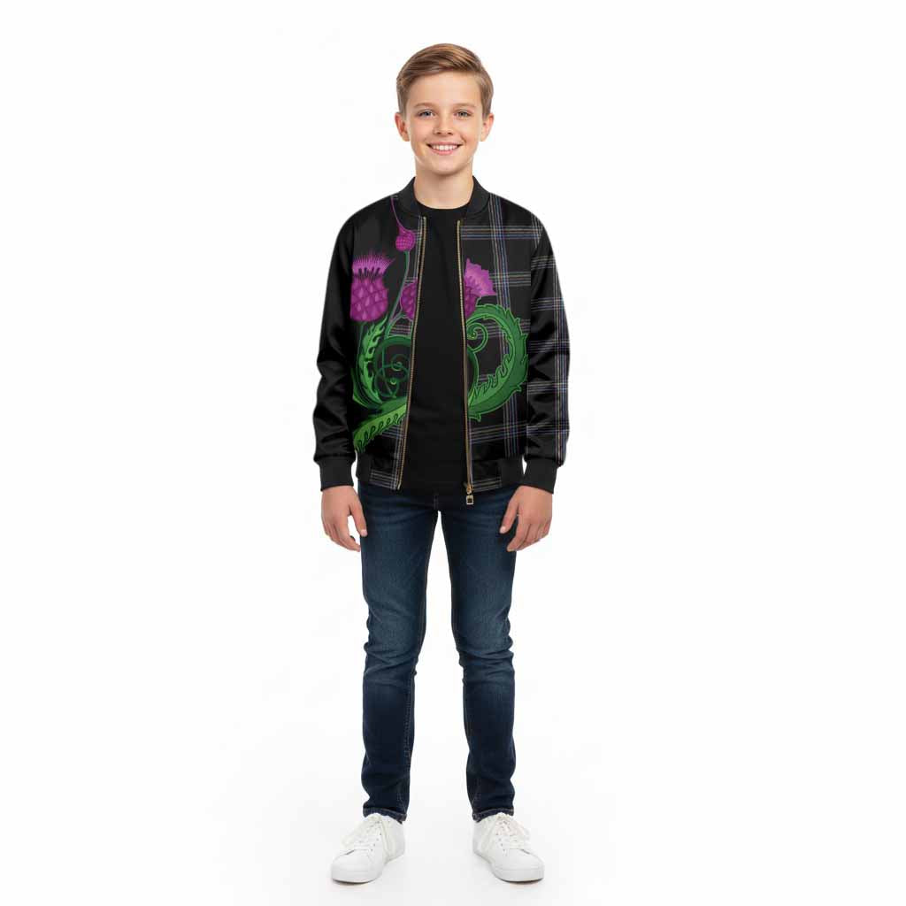 McKenna Tartan Kid Bomber Jacket Traditional Scottish Thistle