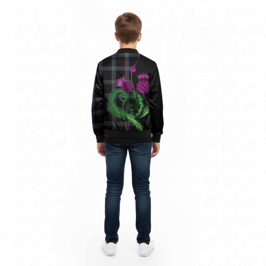 McKenna Tartan Kid Bomber Jacket Traditional Scottish Thistle