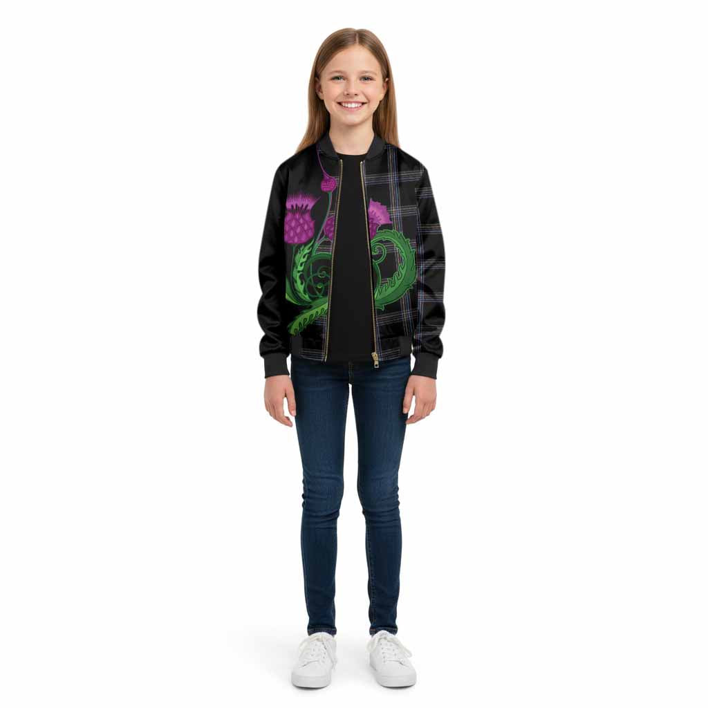 McKenna Tartan Kid Bomber Jacket Traditional Scottish Thistle