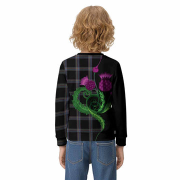 McKenna Tartan Kid Knitted Sweatshirt Traditional Scottish Thistle