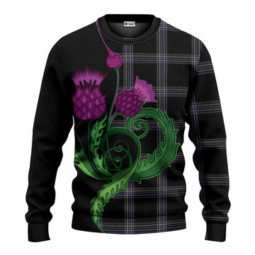 McKenna Tartan Knitted Sweater Traditional Scottish Thistle