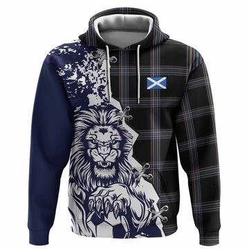 McKenna Tartan Scottish Hoodie Angry Lion With Soccer Ball Style