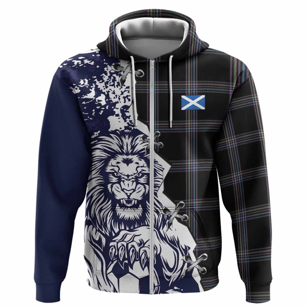 McKenna Tartan Scottish Hoodie Angry Lion With Soccer Ball Style