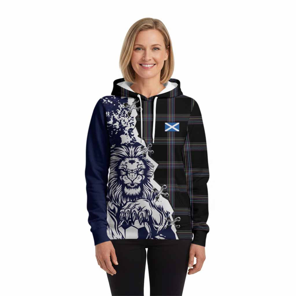 McKenna Tartan Scottish Hoodie Angry Lion With Soccer Ball Style