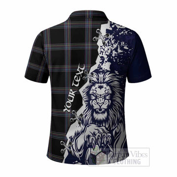 McKenna Tartan Scottish Polo Shirt Angry Lion With Soccer Ball Style