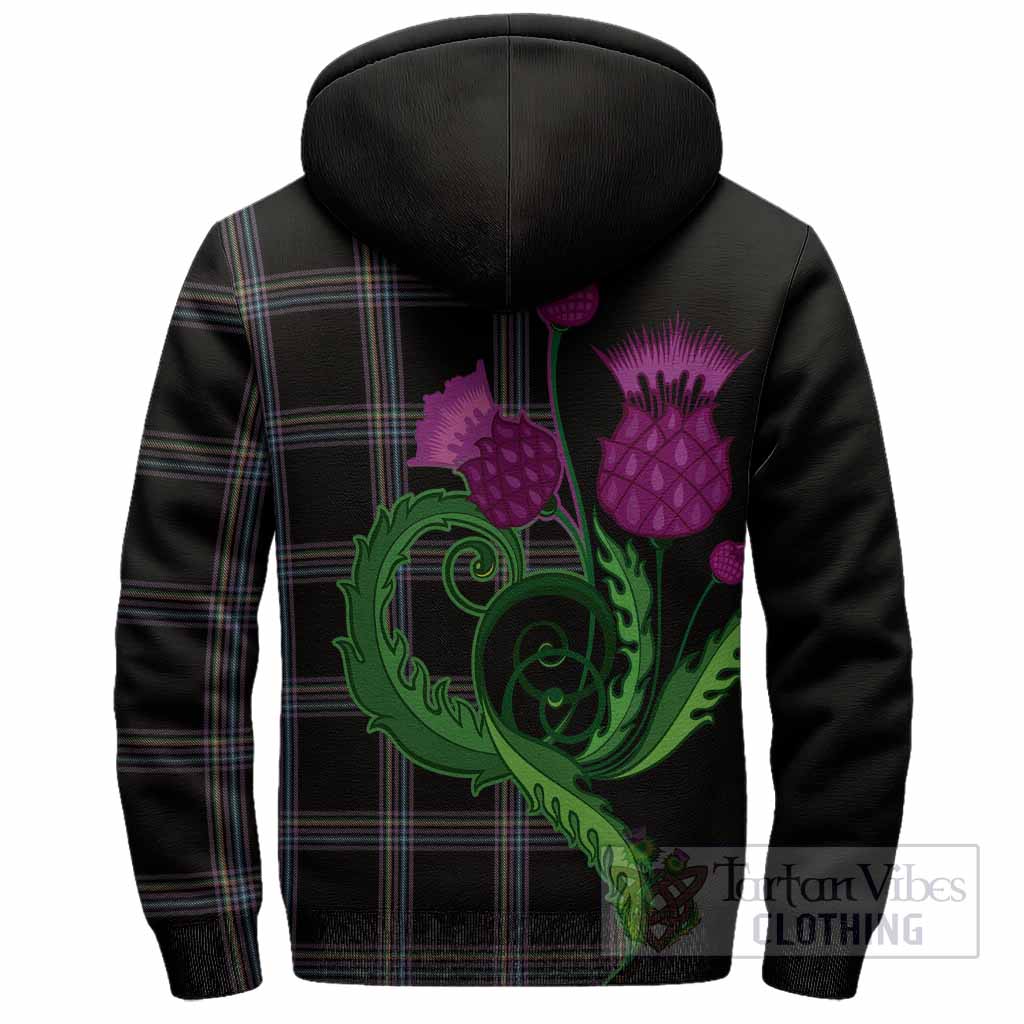 McKenna Tartan Sherpa Hoodie Traditional Scottish Thistle
