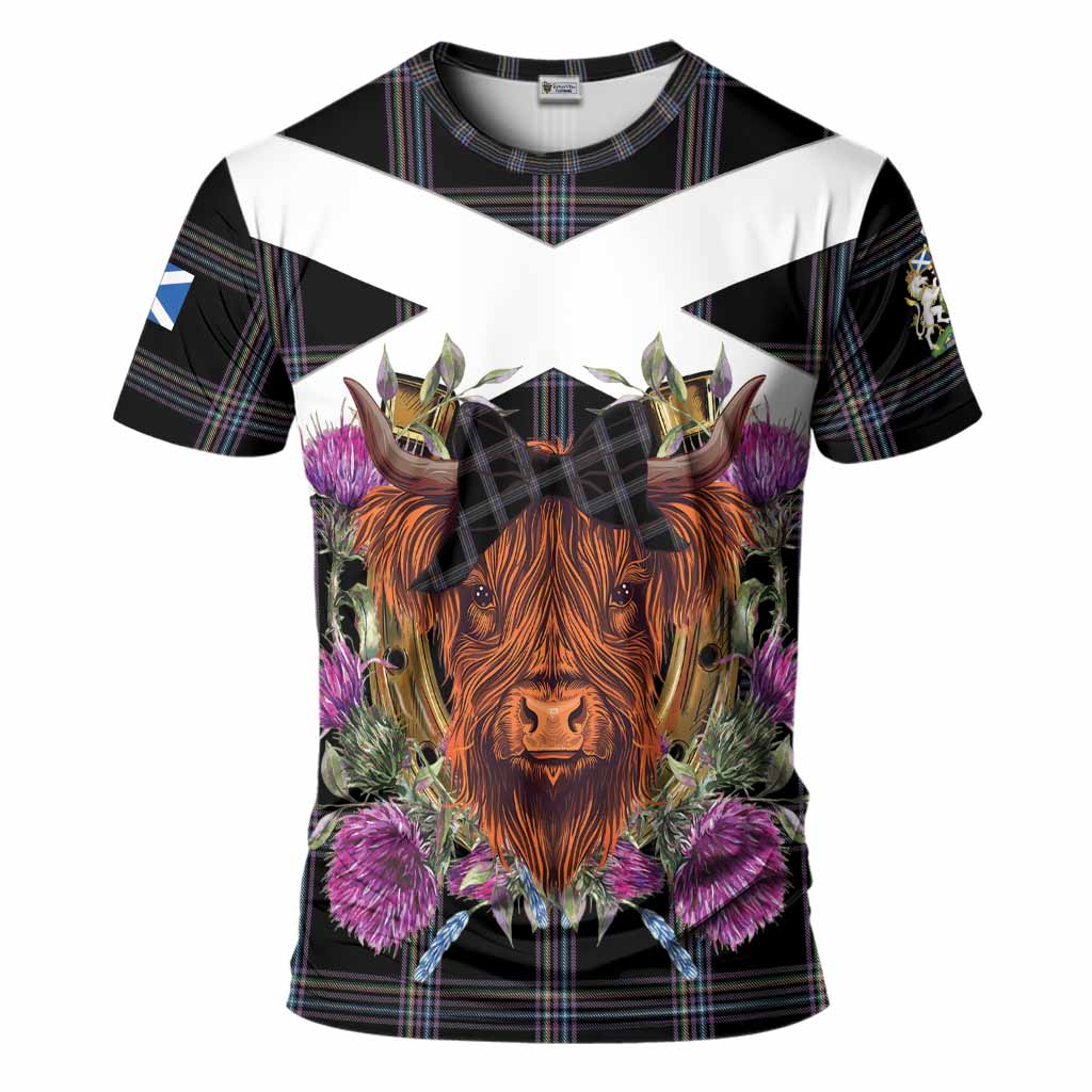 McKenna Tartan T-Shirt Scottish Thistle Heilan Coo