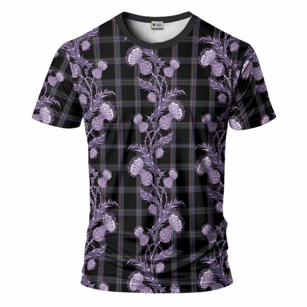McKenna Tartan T-Shirt Seamless Scottish Thistle Flowers