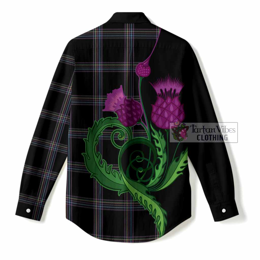 McKenna Tartan Women Casual Shirt Traditional Scottish Thistle