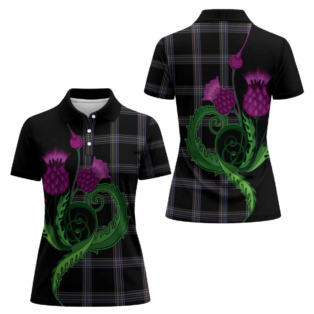 McKenna Tartan Women Polo Shirt Traditional Scottish Thistle