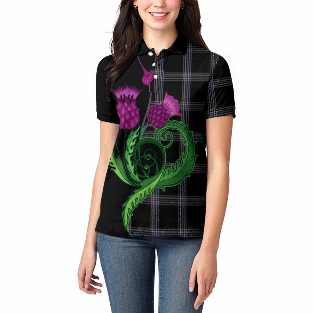 McKenna Tartan Women Polo Shirt Traditional Scottish Thistle