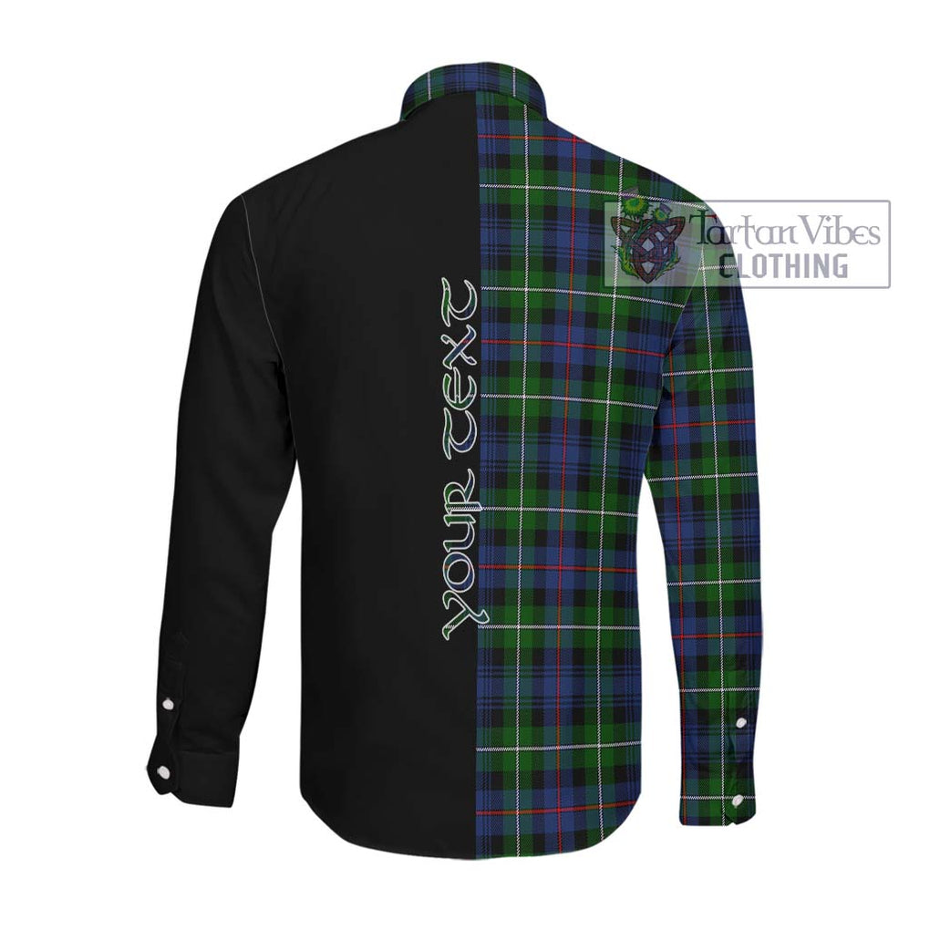 Tartan Vibes Clothing Mckenzie Modern #2 Tartan Long Sleeve Button Shirt with Family Crest and Half Of Me Style
