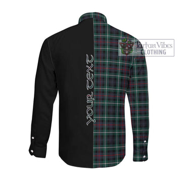 Mckenzie Modern Tartan Long Sleeve Button Shirt with Family Crest and Half Of Me Style Men's Shirt - Tartanvibesclothing Shop