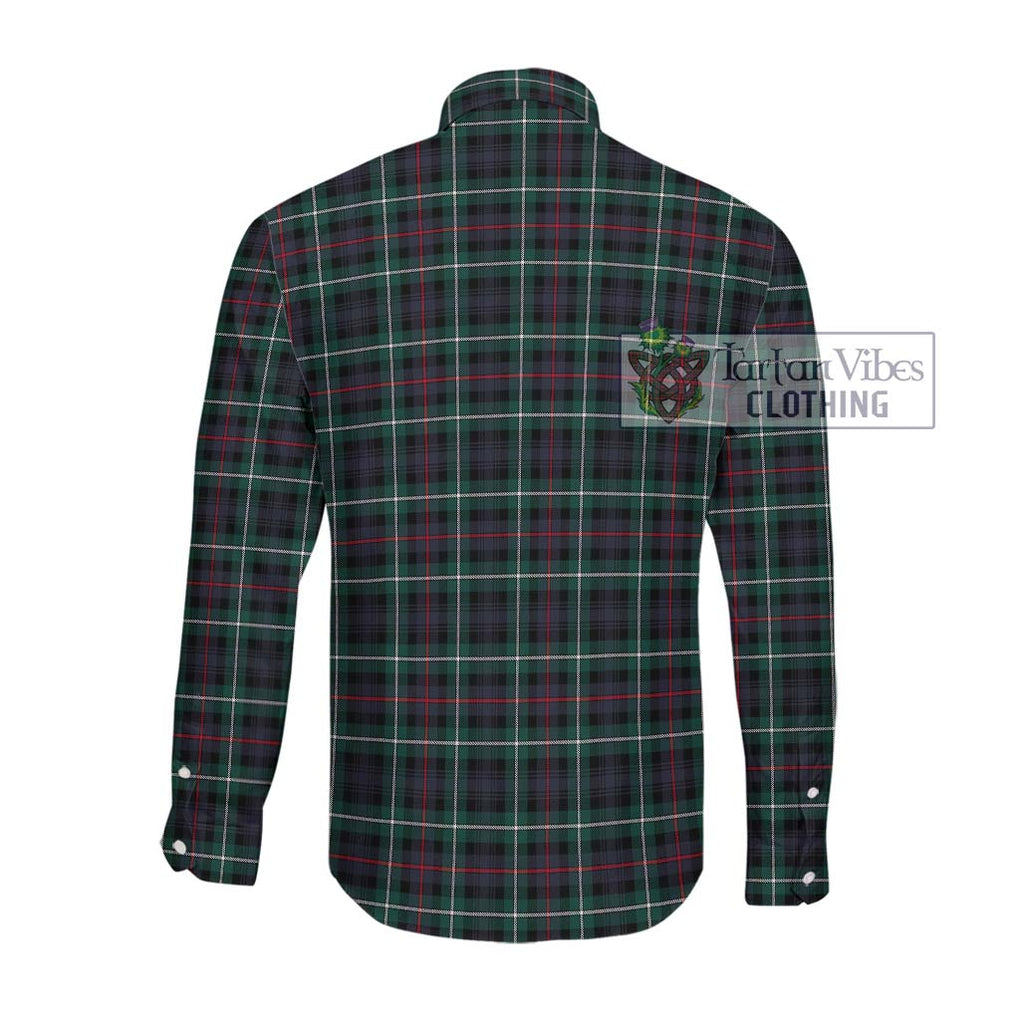 Mckenzie Modern Tartan Long Sleeve Button Shirt with Family Crest DNA In Me Style - Tartanvibesclothing Shop