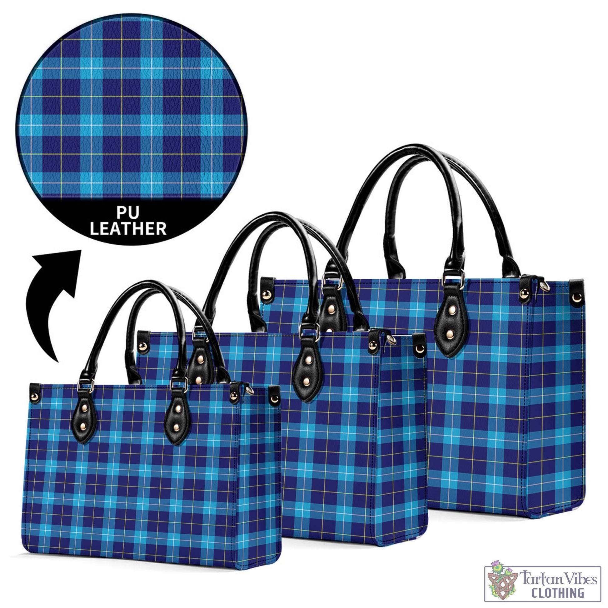 McKerrell Tartan Luxury Leather Handbags - Tartan Vibes Clothing