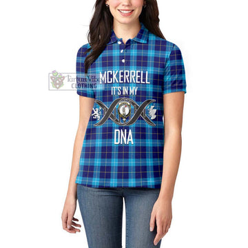 McKerrell Tartan Women's Polo Shirt with Family Crest DNA In Me Style