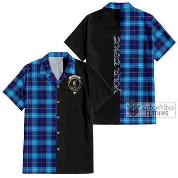 McKerrell Tartan Hawaiian Shirt with Family Crest and Half Of Me Style Kid - Tartan Vibes Clothing