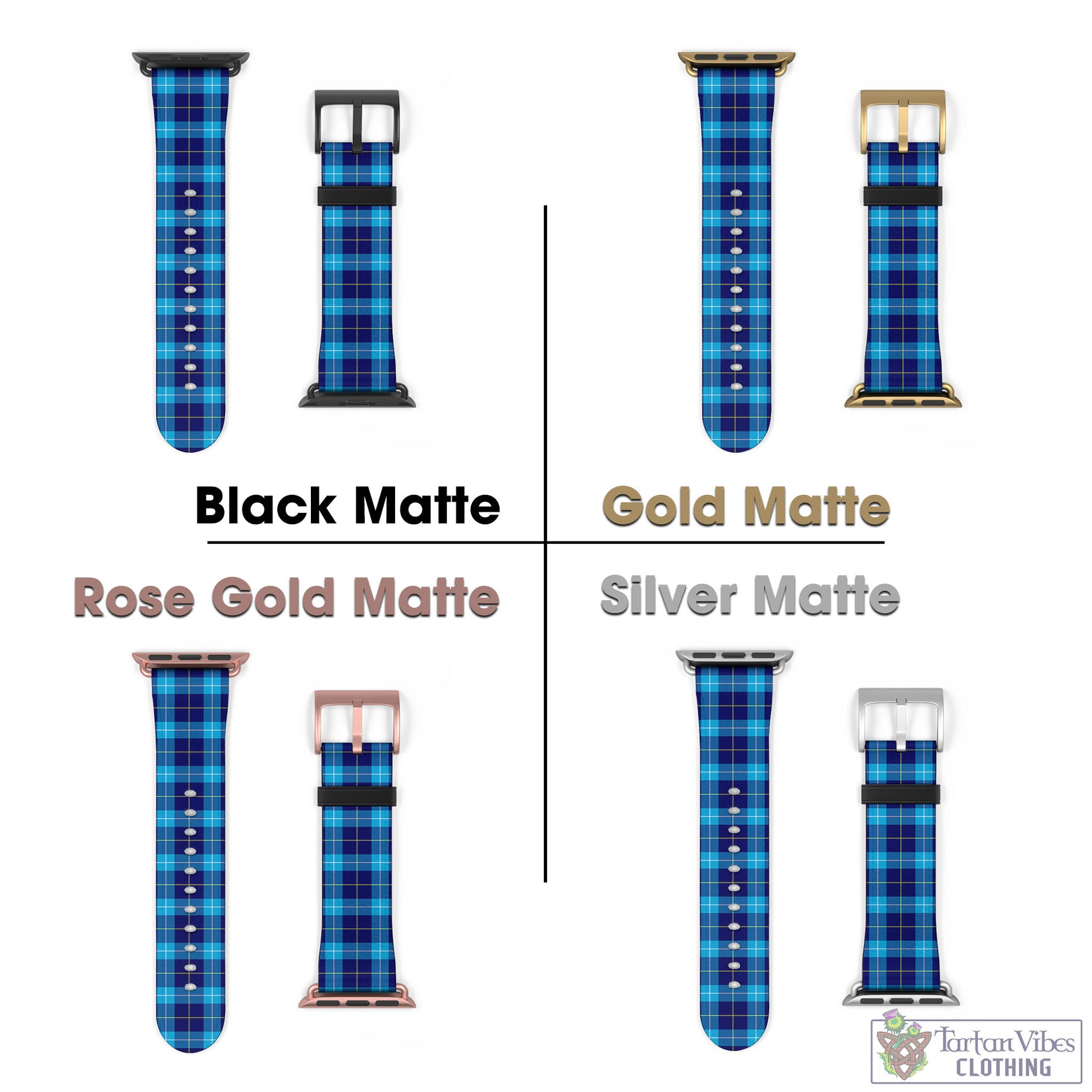 McKerrell Tartan Watch Band 42 - 45 mm - Tartan Vibes Clothing