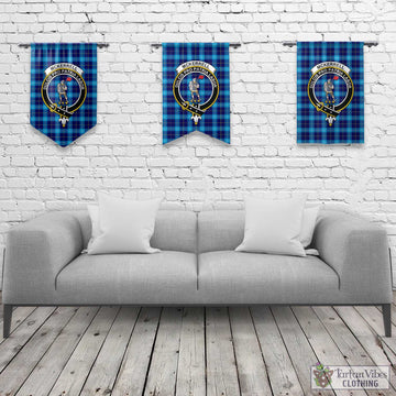 McKerrell Tartan Gonfalon, Tartan Banner with Family Crest Rectangle - Tartan Vibes Clothing