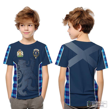 McKerrell Tartan Kid T-Shirt with Family Crest and Lion Rampant Vibes Sport Style Youth XL Size14 - Tartan Vibes Clothing