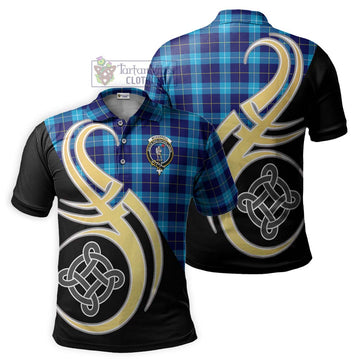 McKerrell Tartan Polo Shirt with Family Crest and Celtic Symbol Style Kid - Tartan Vibes Clothing