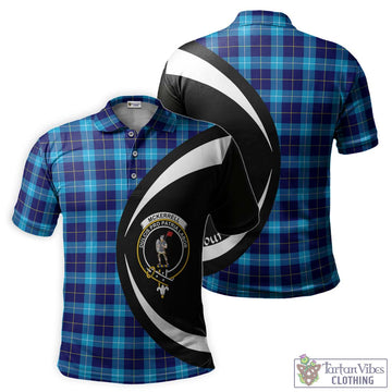 McKerrell Tartan Men's Polo Shirt with Family Crest Circle Style Kid - Tartan Vibes Clothing