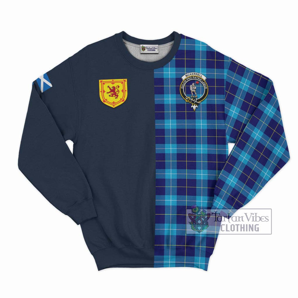 McKerrell Tartan Sweatshirt Alba with Scottish Lion Royal Arm Half Style Unisex - Tartan Vibes Clothing